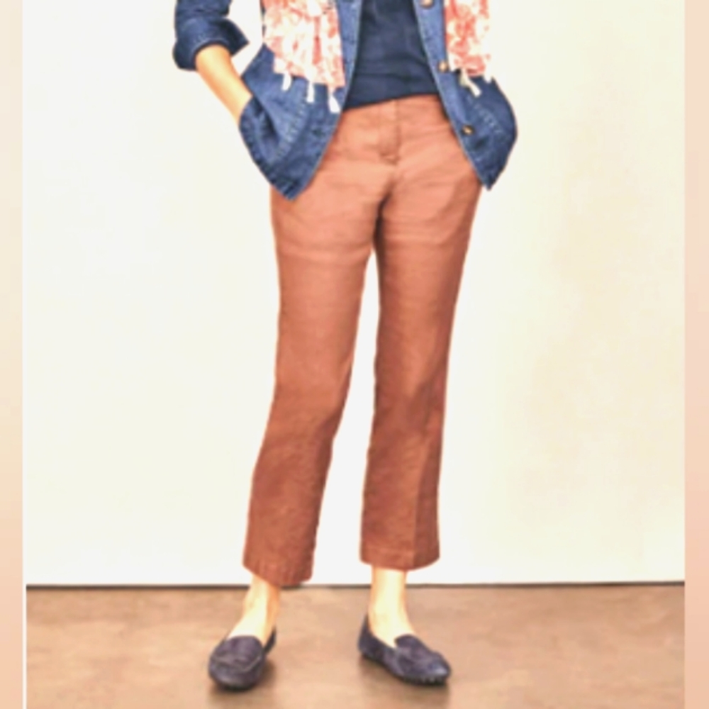 J.Jill Linenen stretch crops